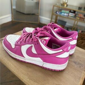 Nike Women's Pink and White Sneakers